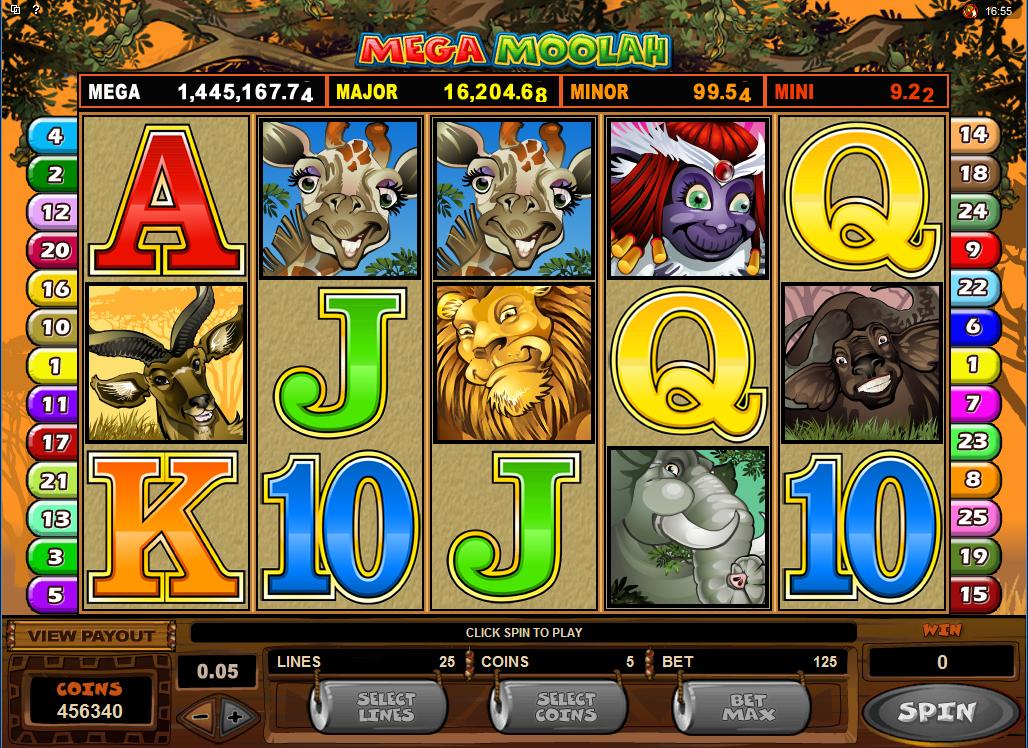 Mega Moolah Slot screenshot